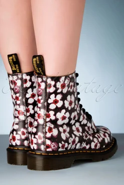 1460 Pansy Fayre Vintage Laarzen In Zwart