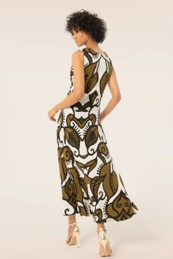 Aubrey Maxi Jurk In Khaki