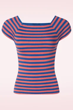 Audrey Gestreepte Top In Candy