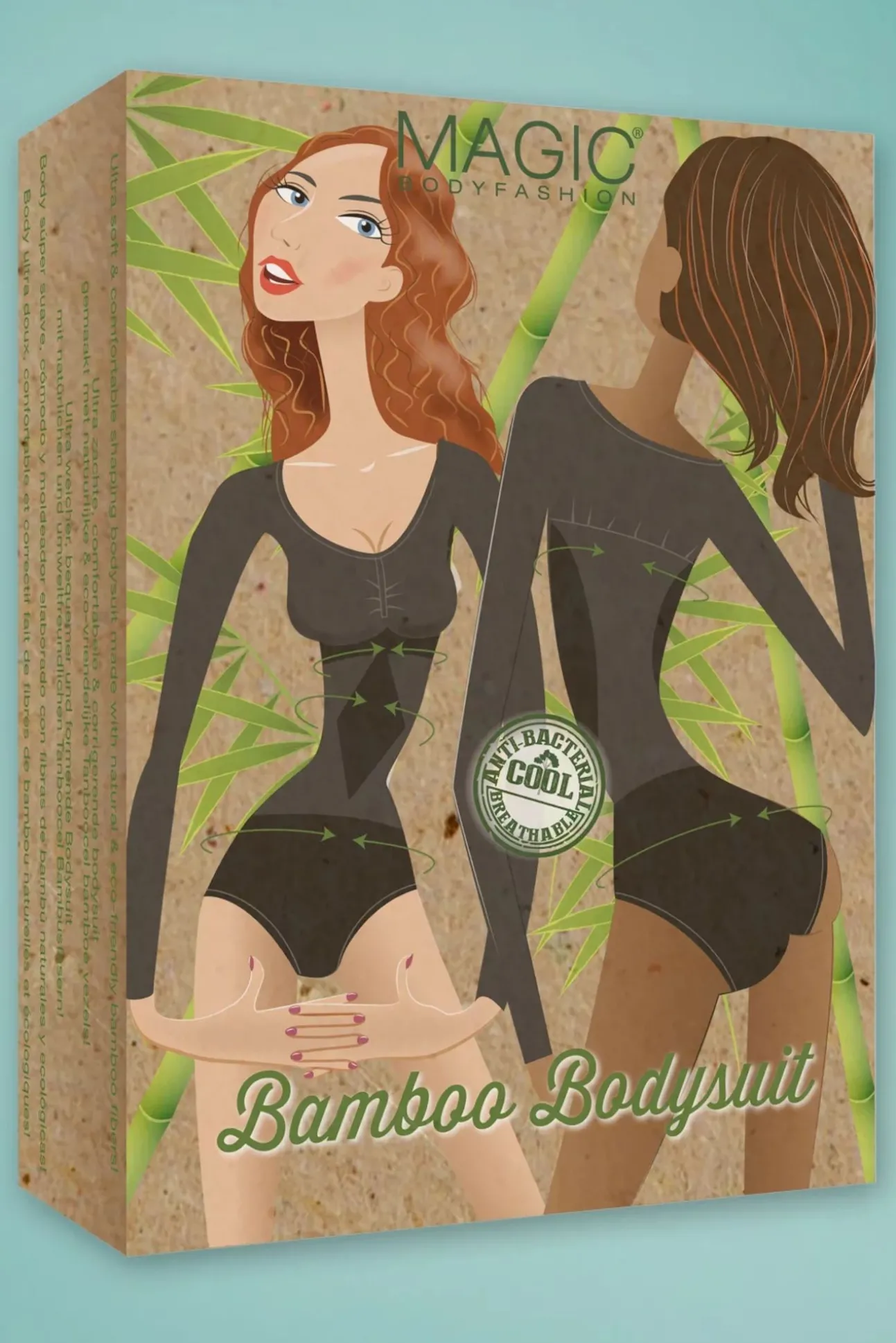 Bamboe Bodysuit In Zwart