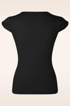Be Free Jersey Top In Zwart