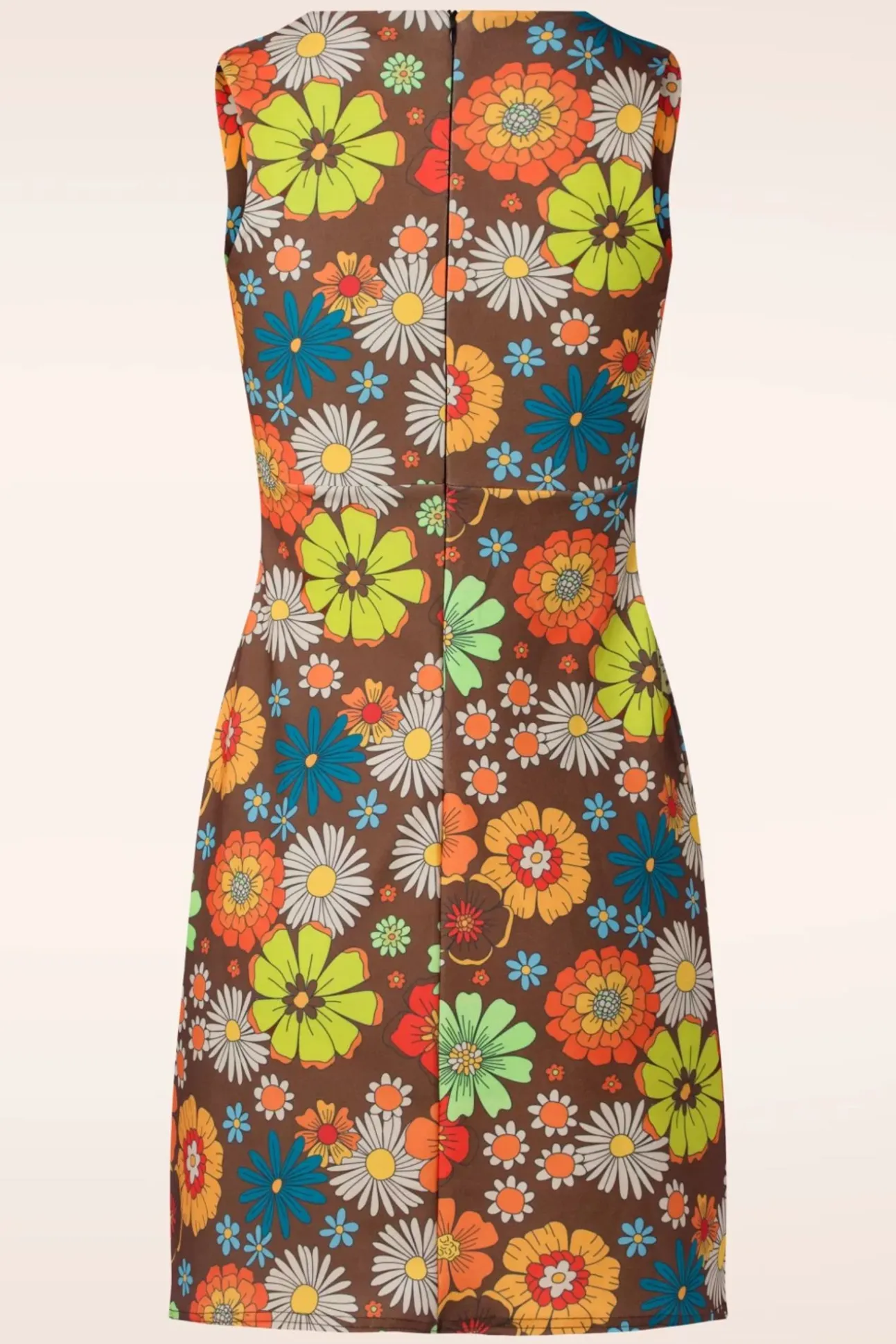 Betty Bloemen Jurk In Bruin