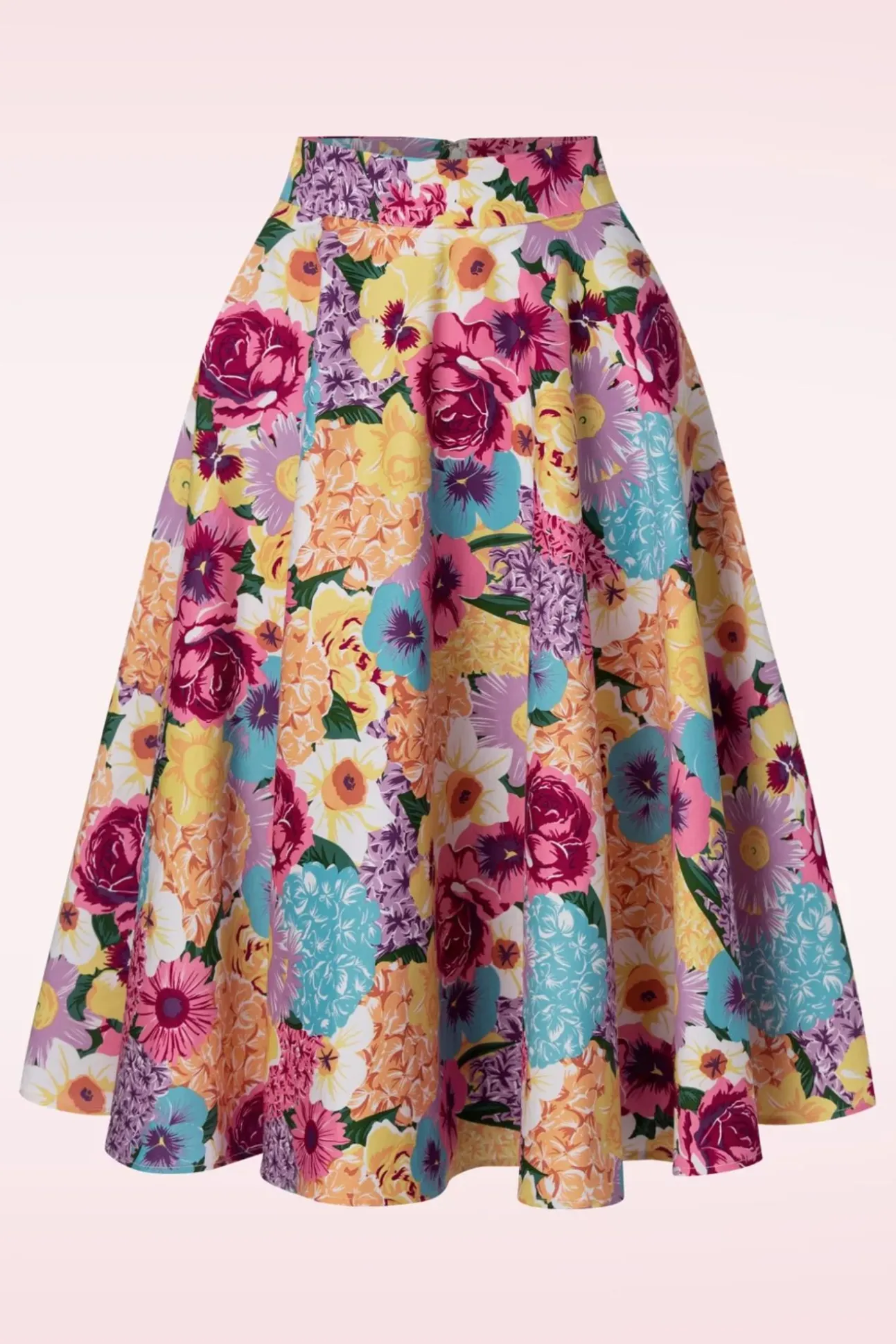 Bloemen Swingrok In Roze