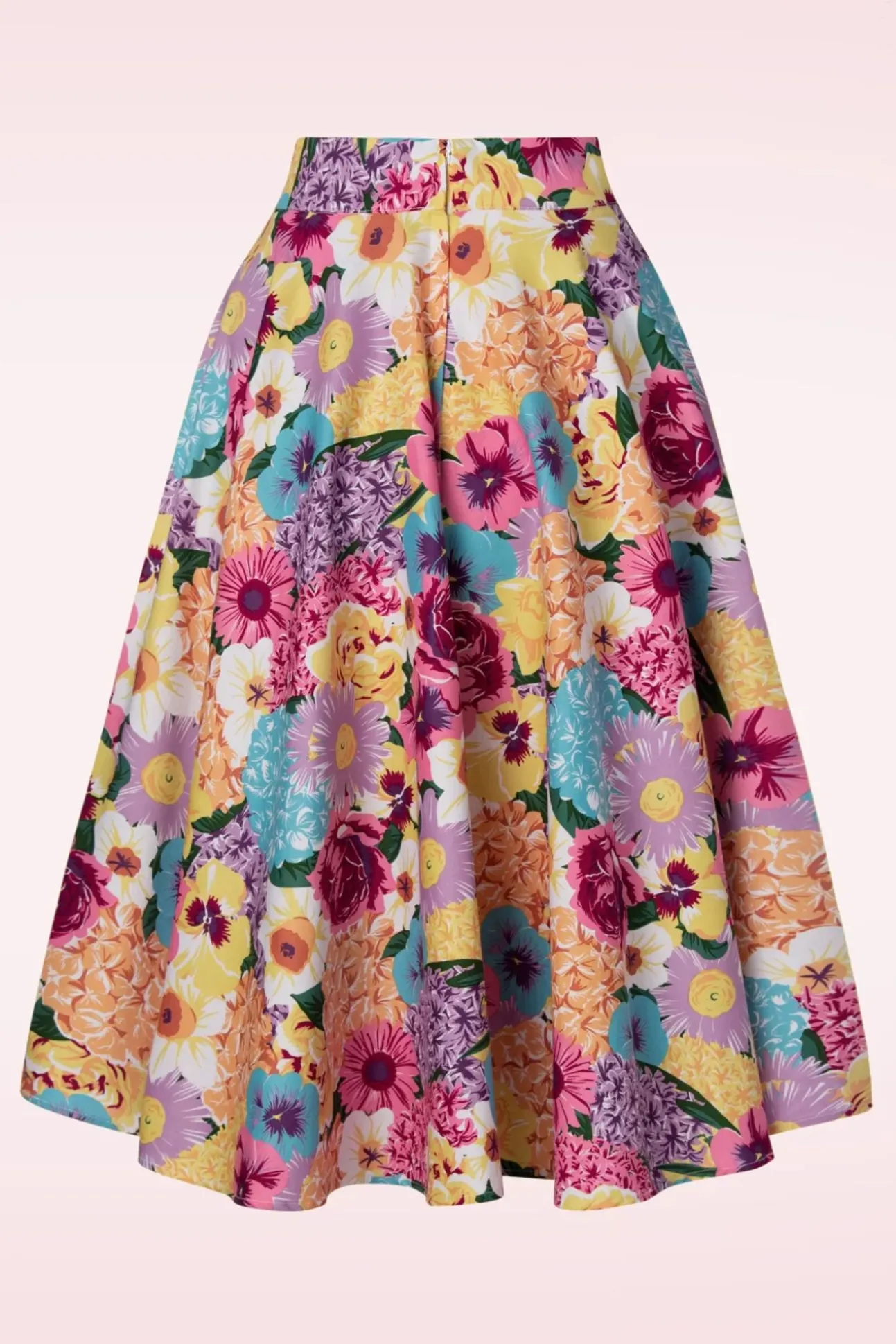 Bloemen Swingrok In Roze