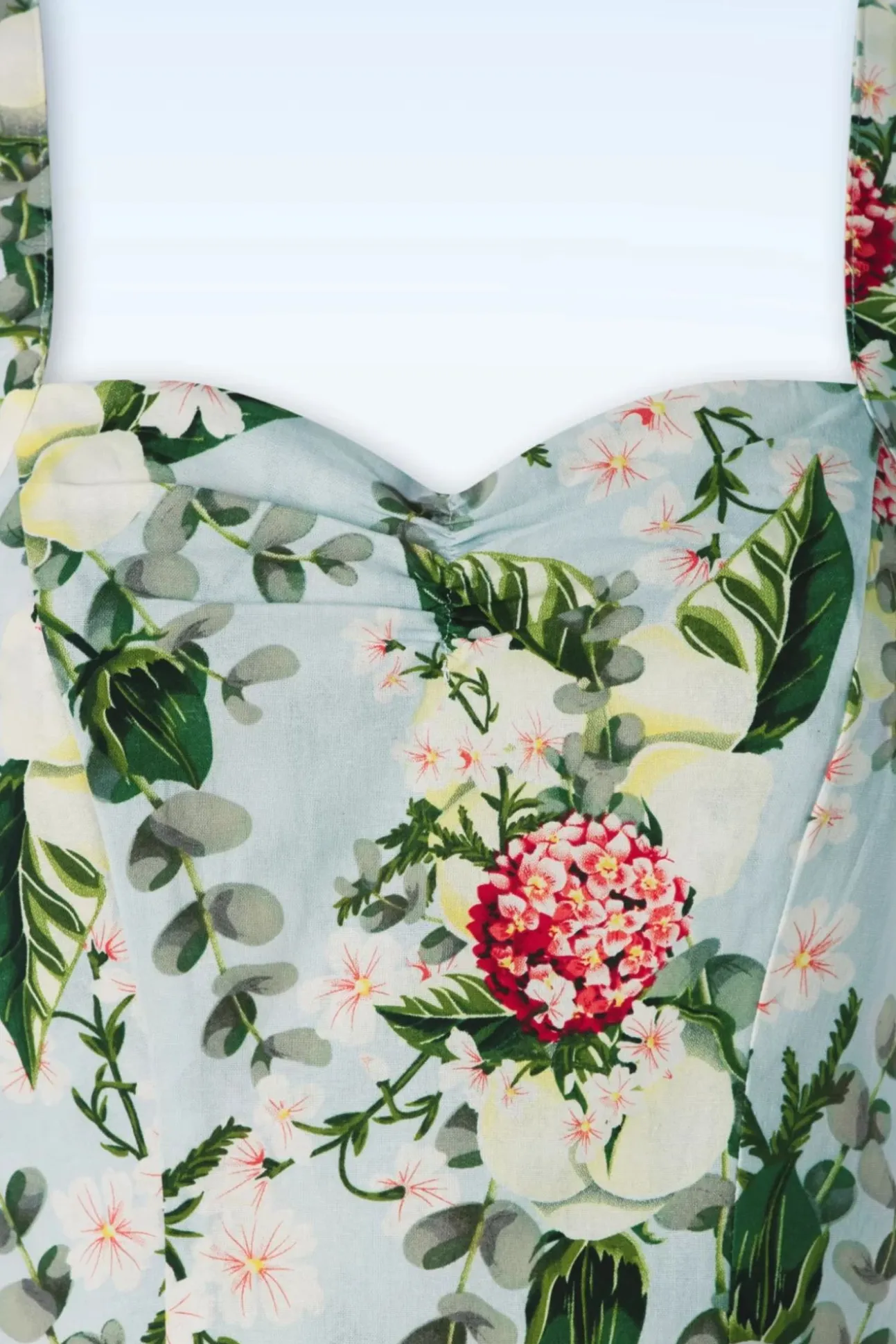 Bloom Halter Swing Jurk In Lichtblauw