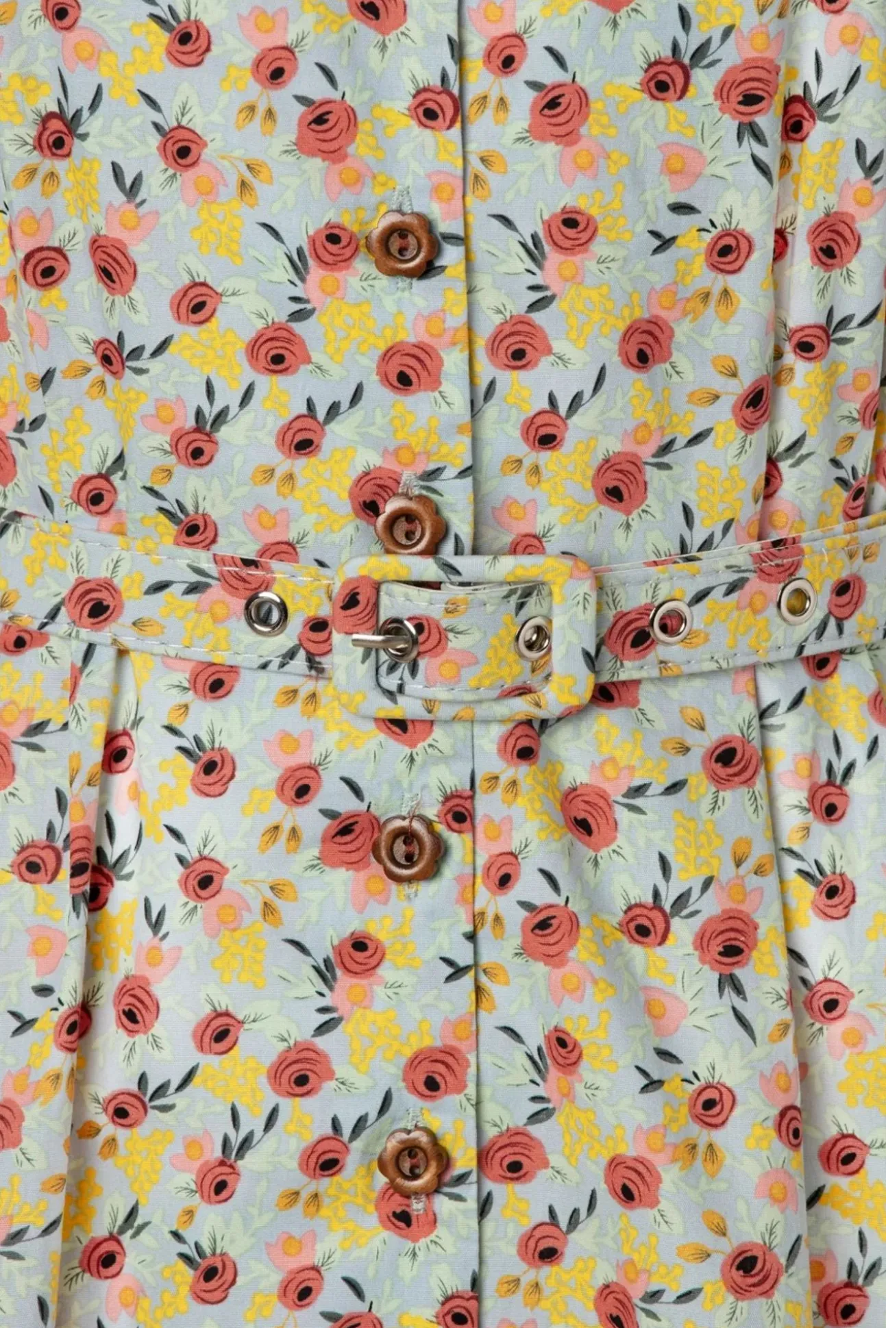 Blooming Swing Jurk In Blauw