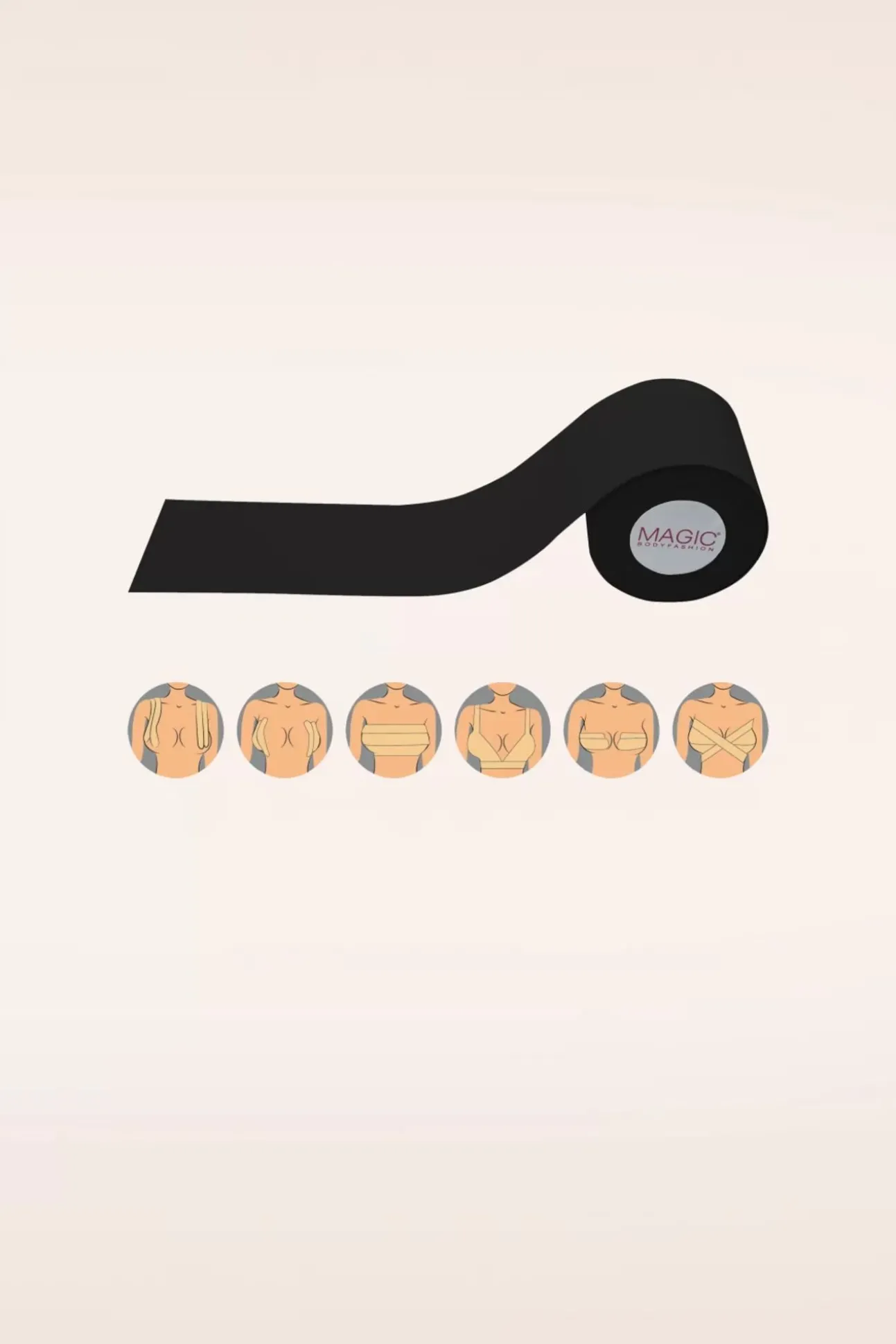 Boob Tape In Zwart