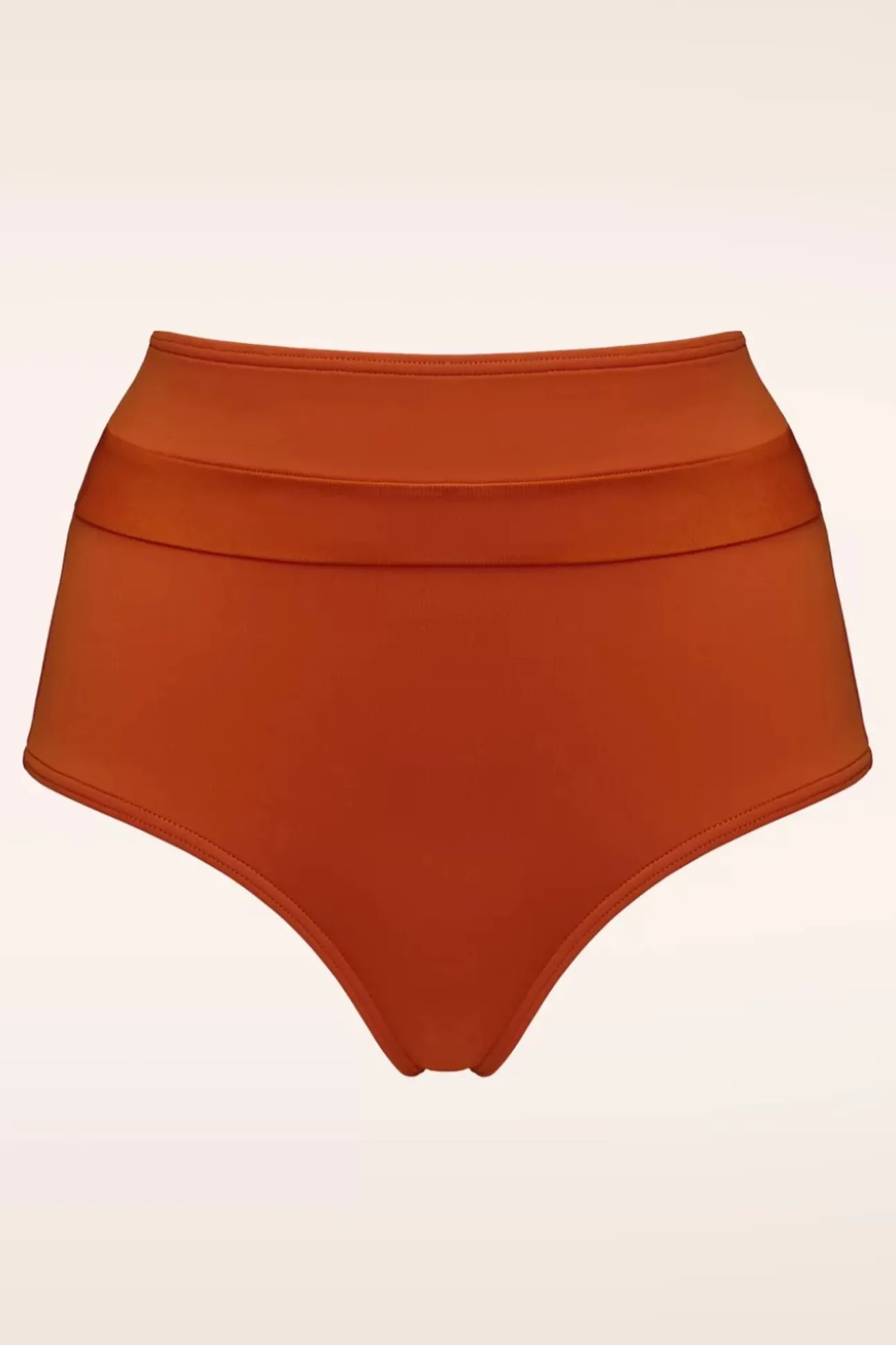 Cache Coeur High Waist Bikini Broekje In Roest Oranje