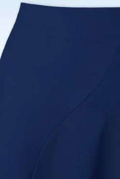 Carol Classic Panel Rok In Marineblauw