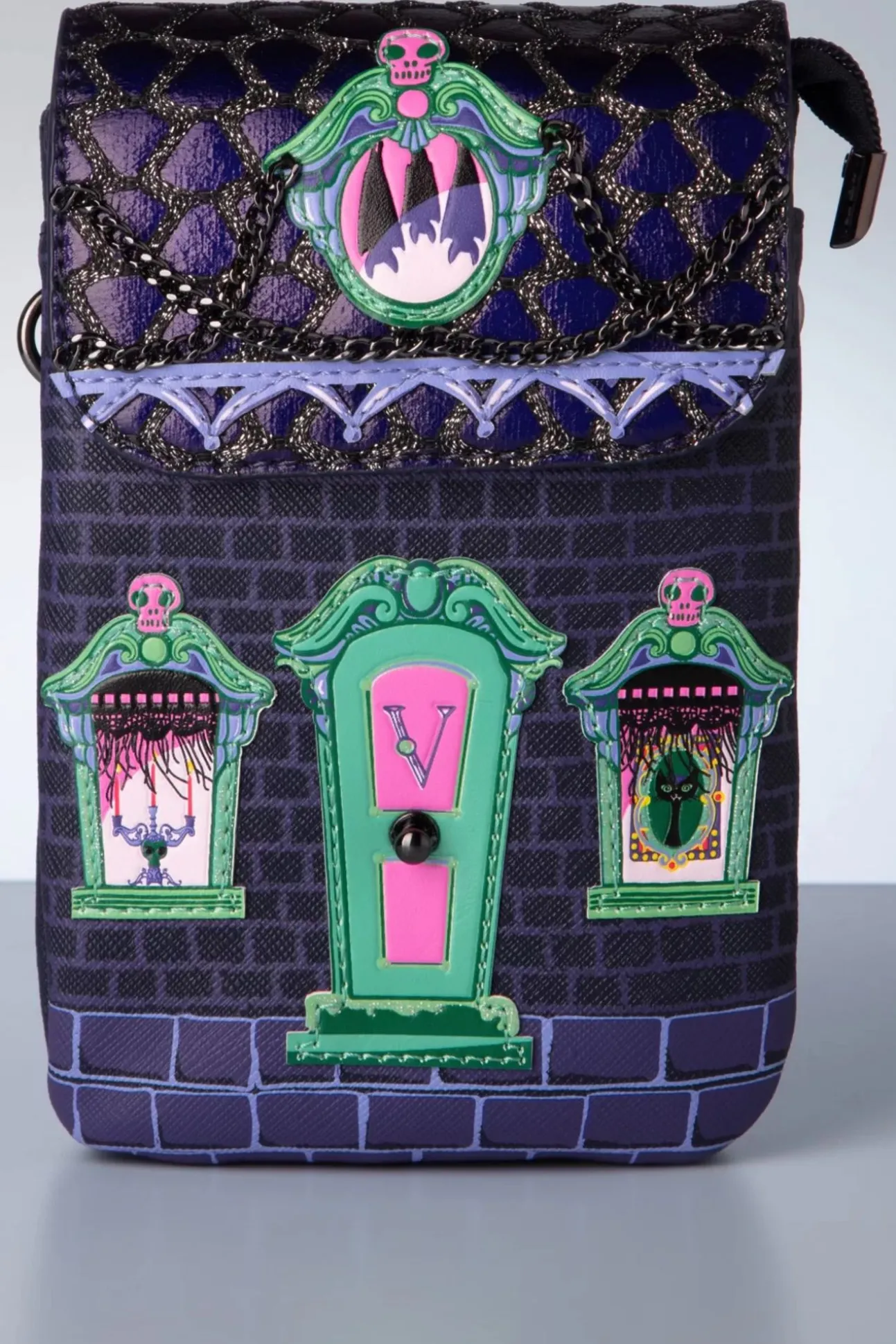 Cat Dracula's Haunted House Telefoontasje In Paars