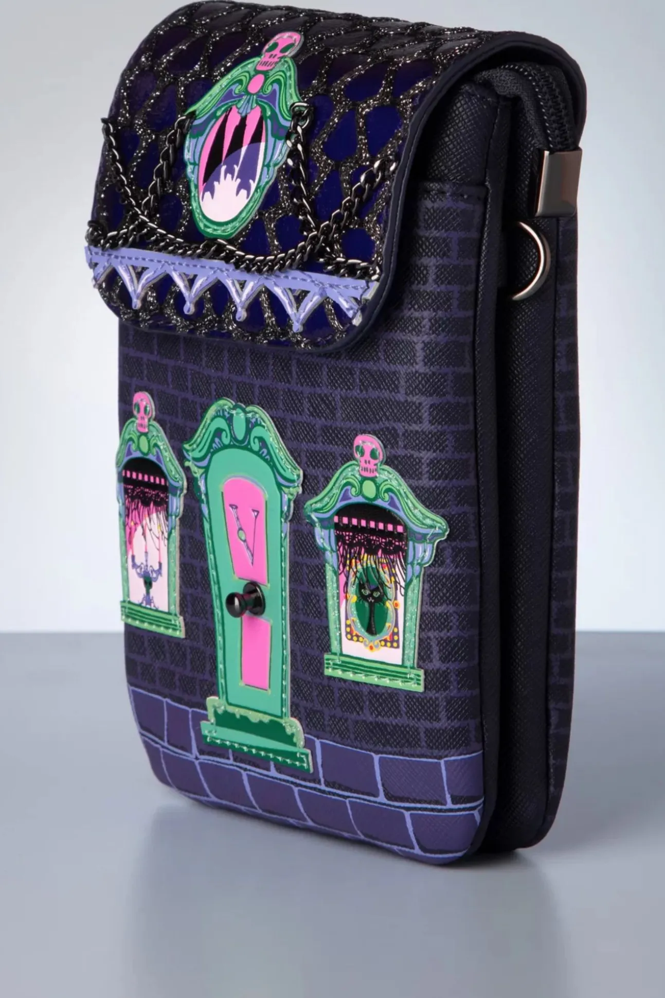 Cat Dracula's Haunted House Telefoontasje In Paars