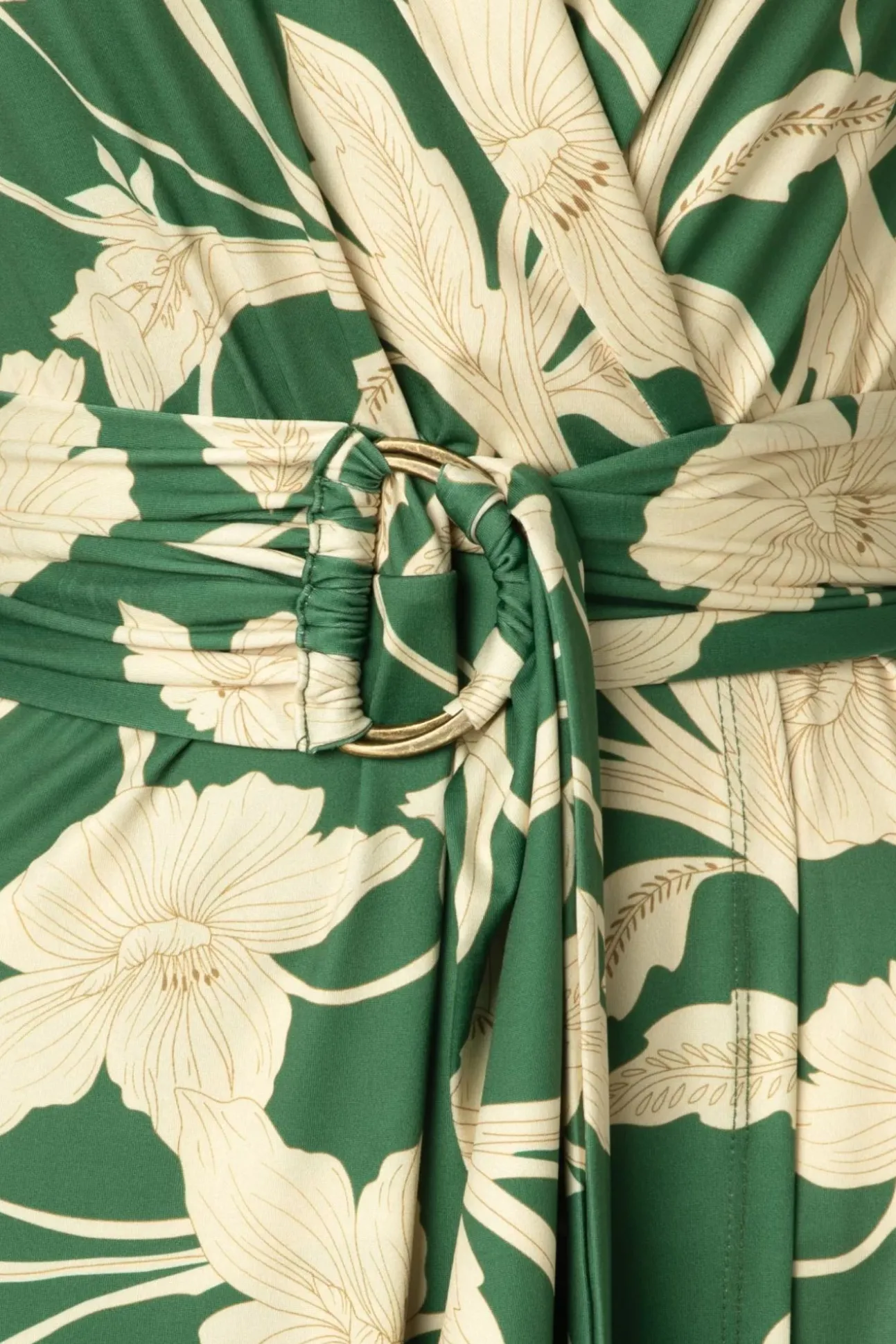 Charlotte Flower Jurk In Groen