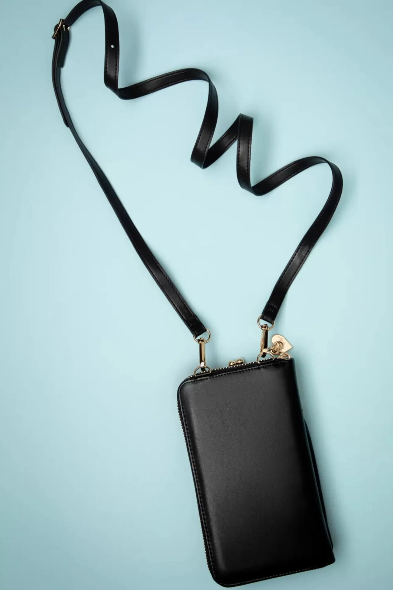 Cherry Pie Crossbody Telefoontasje In Zwart
