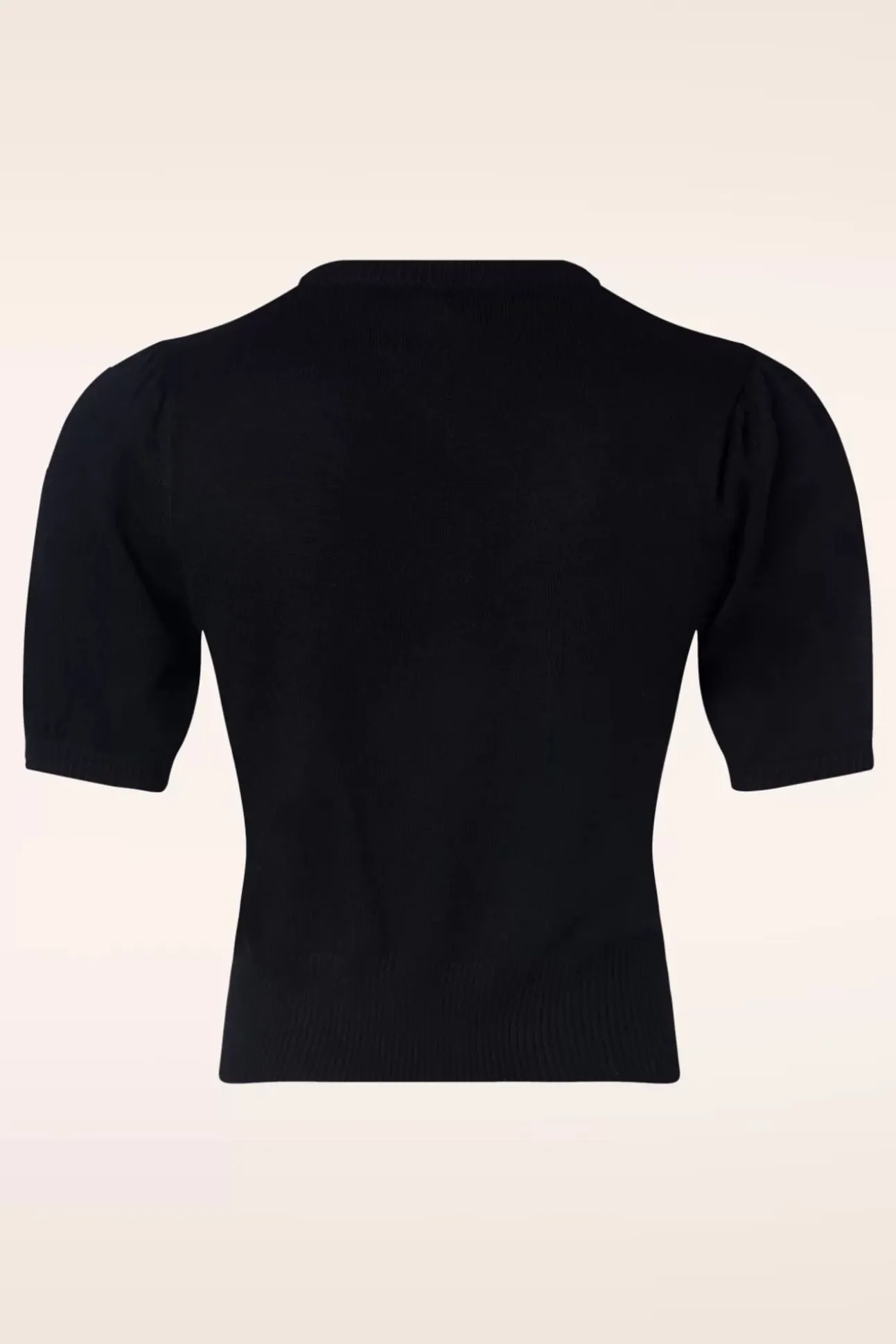 Chris Love Struck Gebreide Top In Zwart