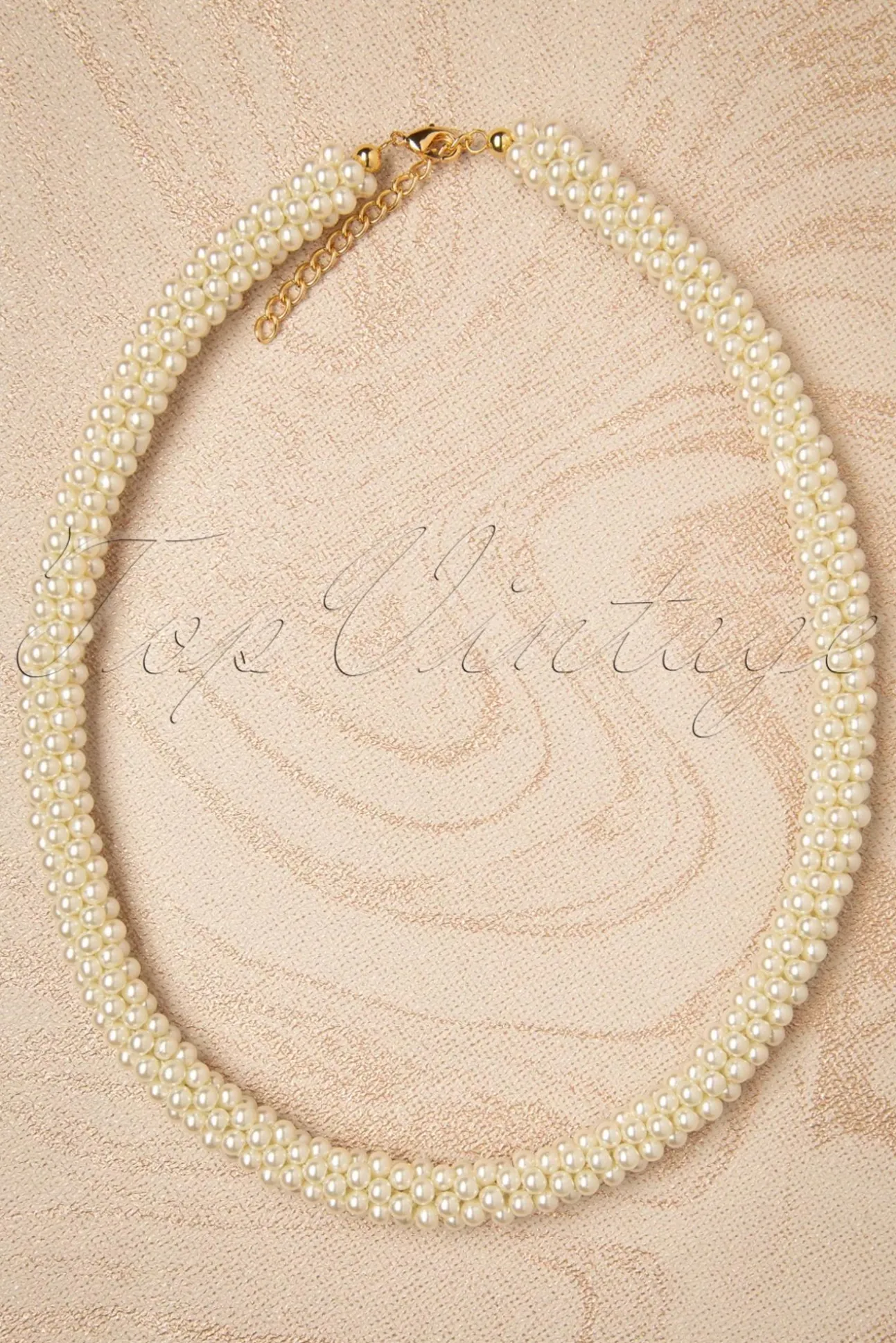 Chunky Parelketting In Ivoor