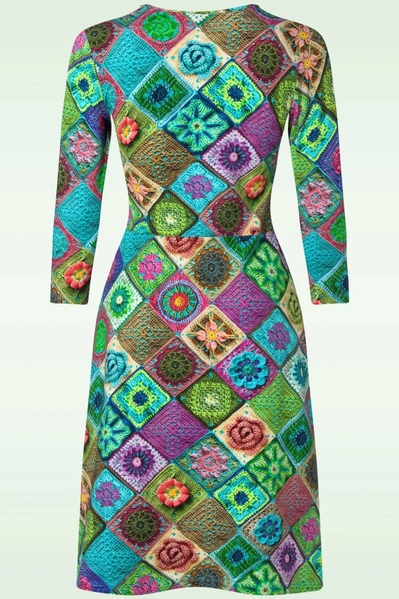 Classic Cross Jurk In Granny Pastel