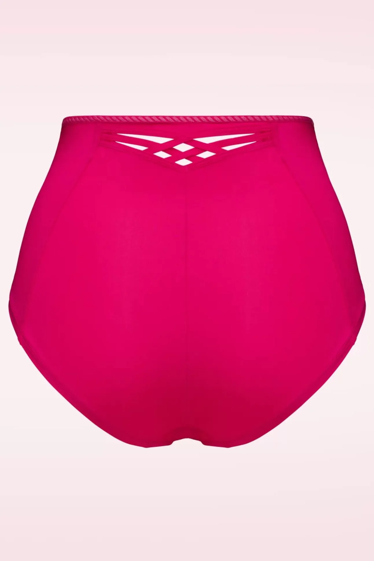 Dame De Paris High Waist Slip In Azalea Rood