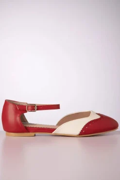 Dapper Dancemates Platte Schoentjes In Rood