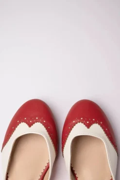Dapper Dancemates Platte Schoentjes In Rood