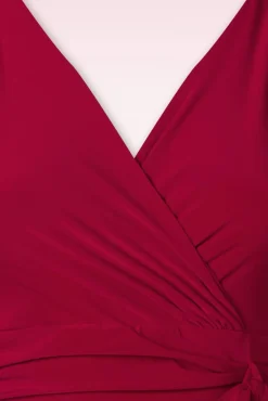 Desiree Pencil Jurk In Rood