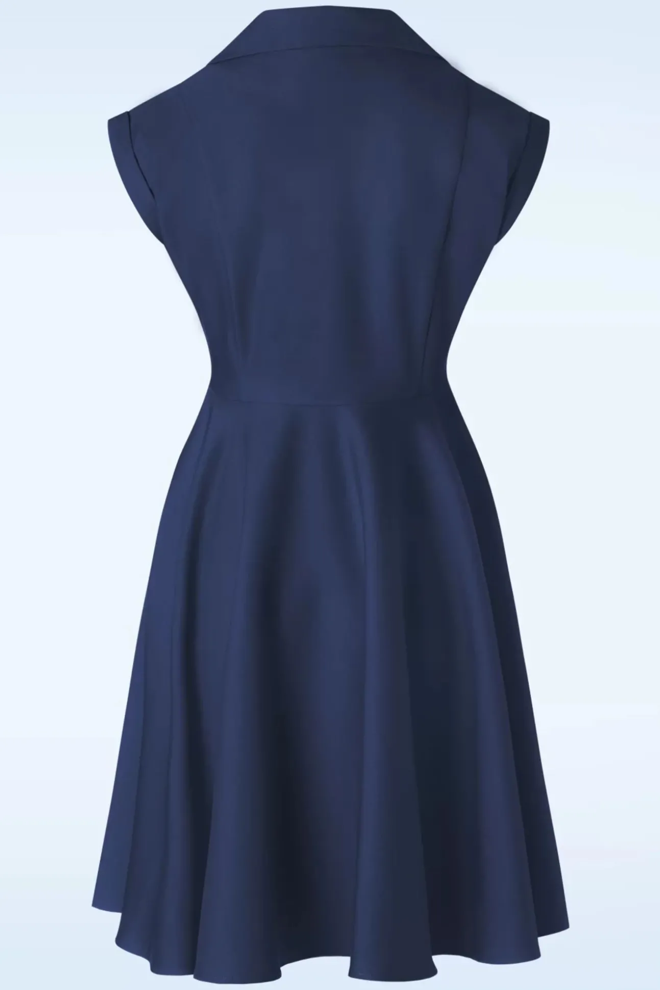 Doll Swing Jurk In Marineblauw