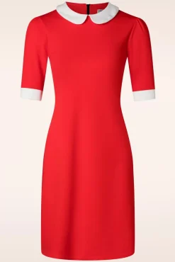 Ebony Jurk In Oranje Rood