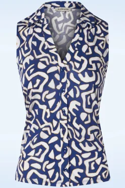 Eden Top In Blauw