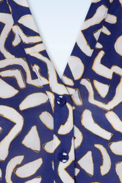 Eden Top In Blauw