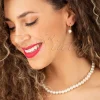 Elegante Parelketting In Ivoor