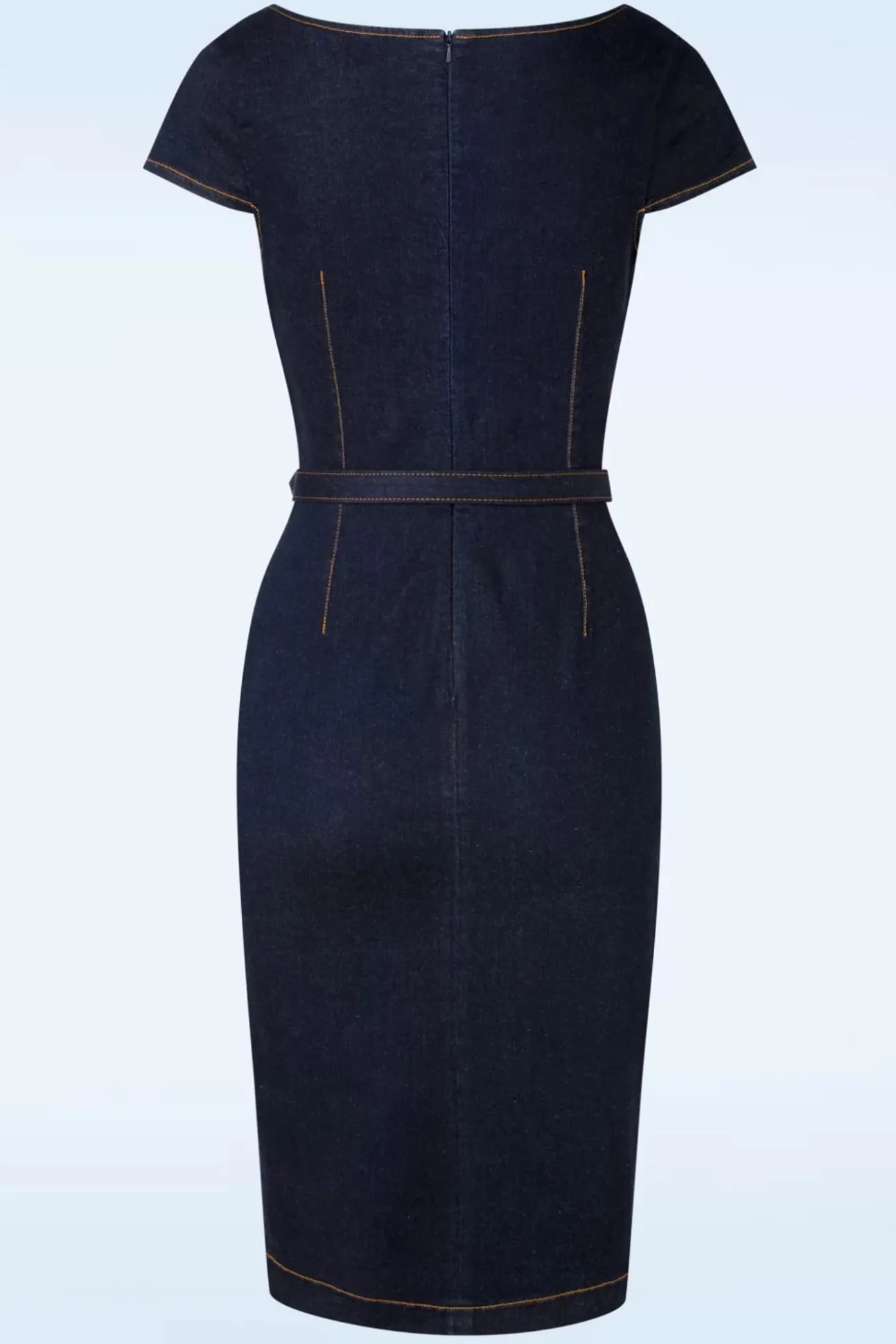 Eliose Pencil Jurk In Blauw