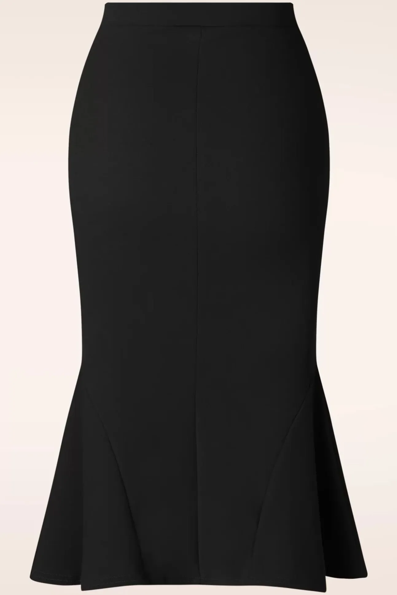Ellie Crepe Pencil Rok In Zwart