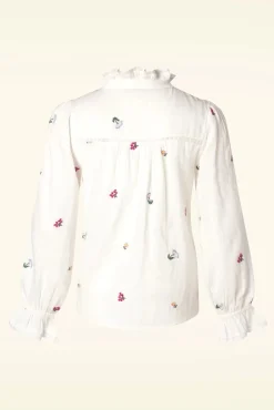 Eva Blouse In Ecru