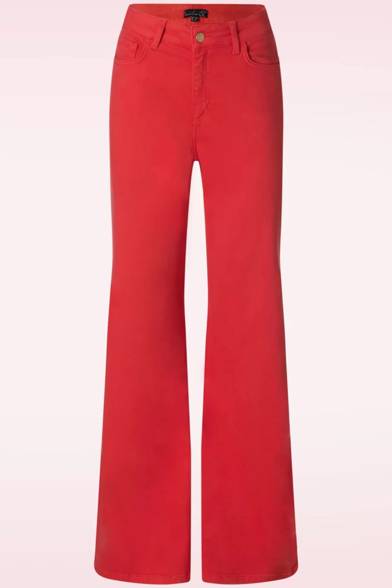 Fae Flared Jeans In Rood
