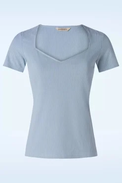 Fara Top In Blauw