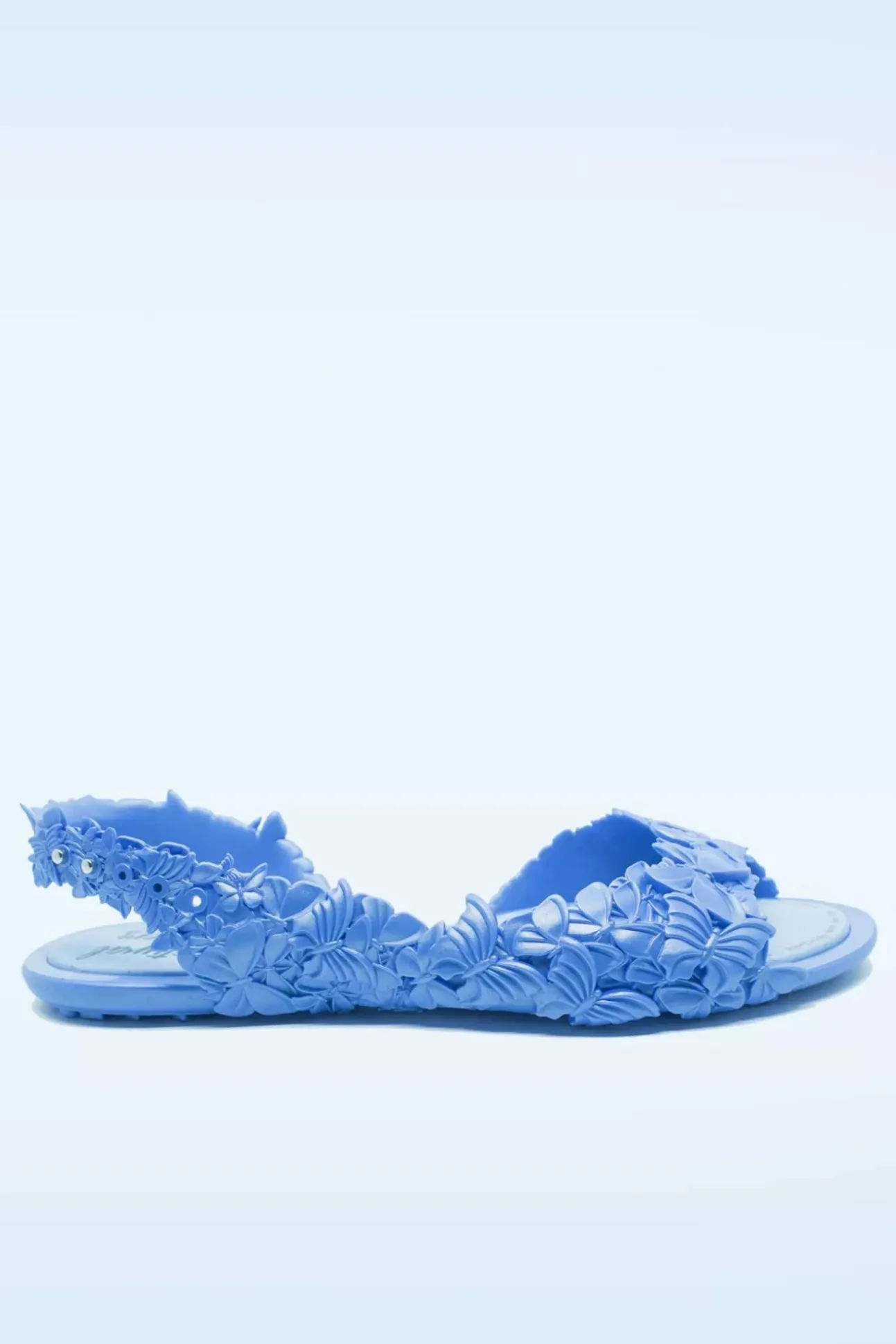 Flexi Butterfly Flipflop Sandaaltjes In Glossy Blauw