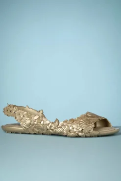 Flexi Butterfly Flipflop Sandalen In Goud