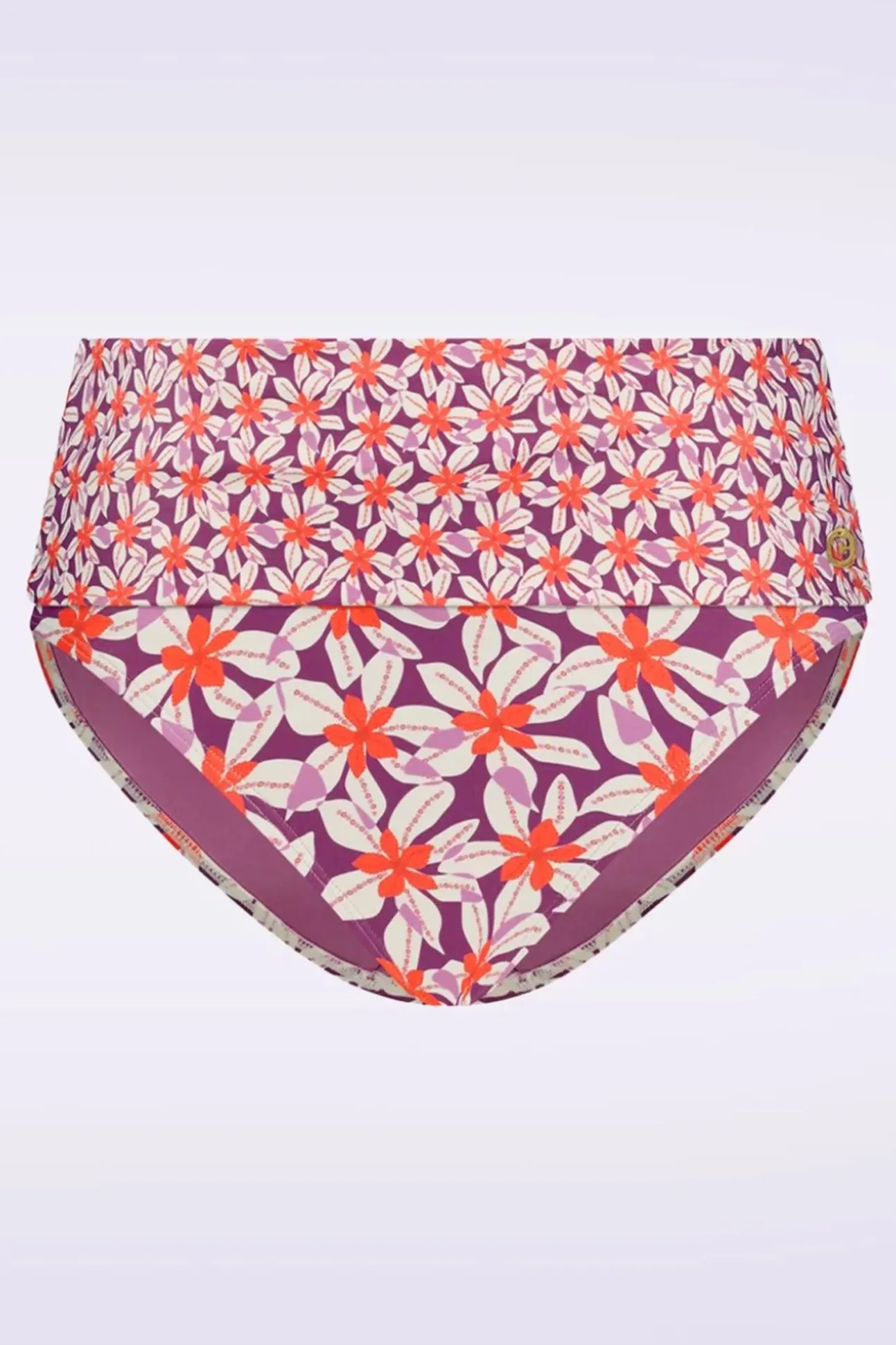 Flipover Summer Flowers Bikinibroekje In Paars