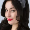 Genevieve Bow Haarband In Navy