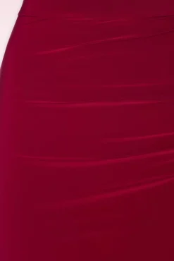 Gianna Ruffle Pencil Rok In Rood