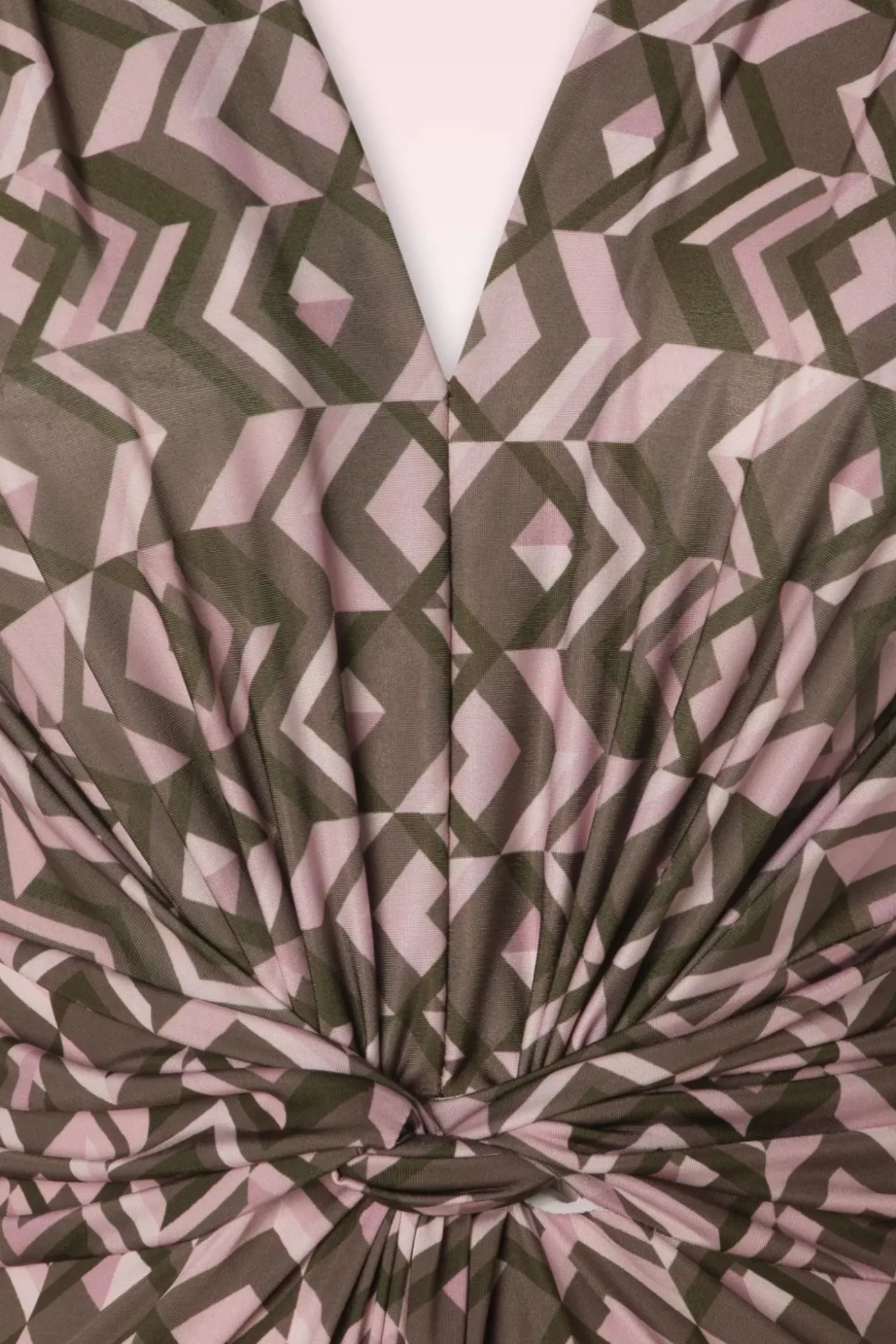 Gina Geo Print Jumpsuit In Bruin