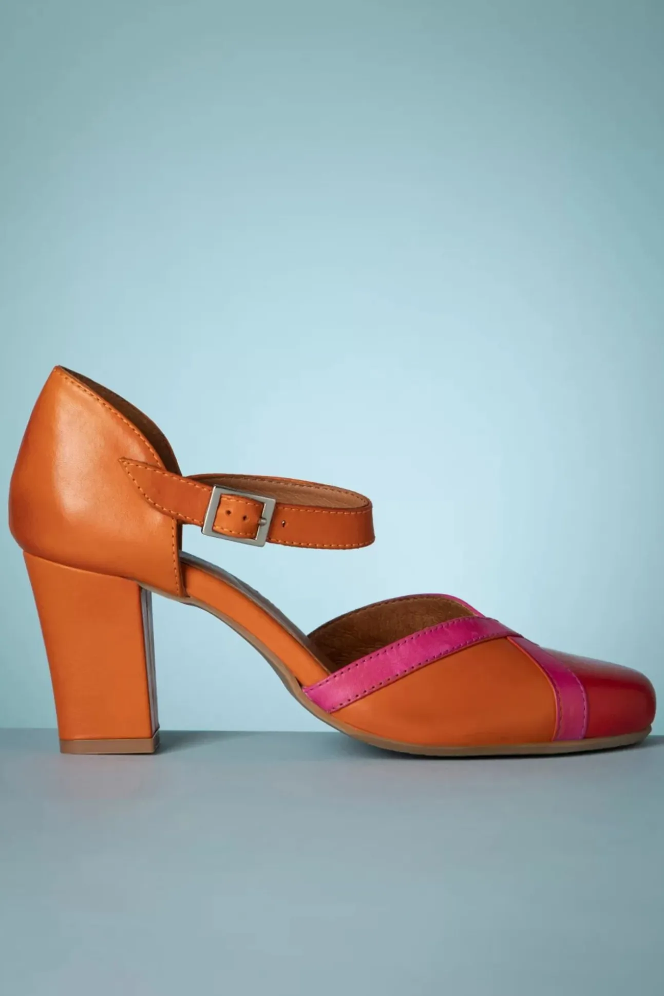 Hedwig Mary Jane Pumps In Scarlet En Oranje