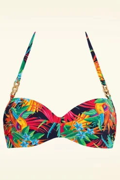 Hula Haka Rainforest Bikinitop In Multi