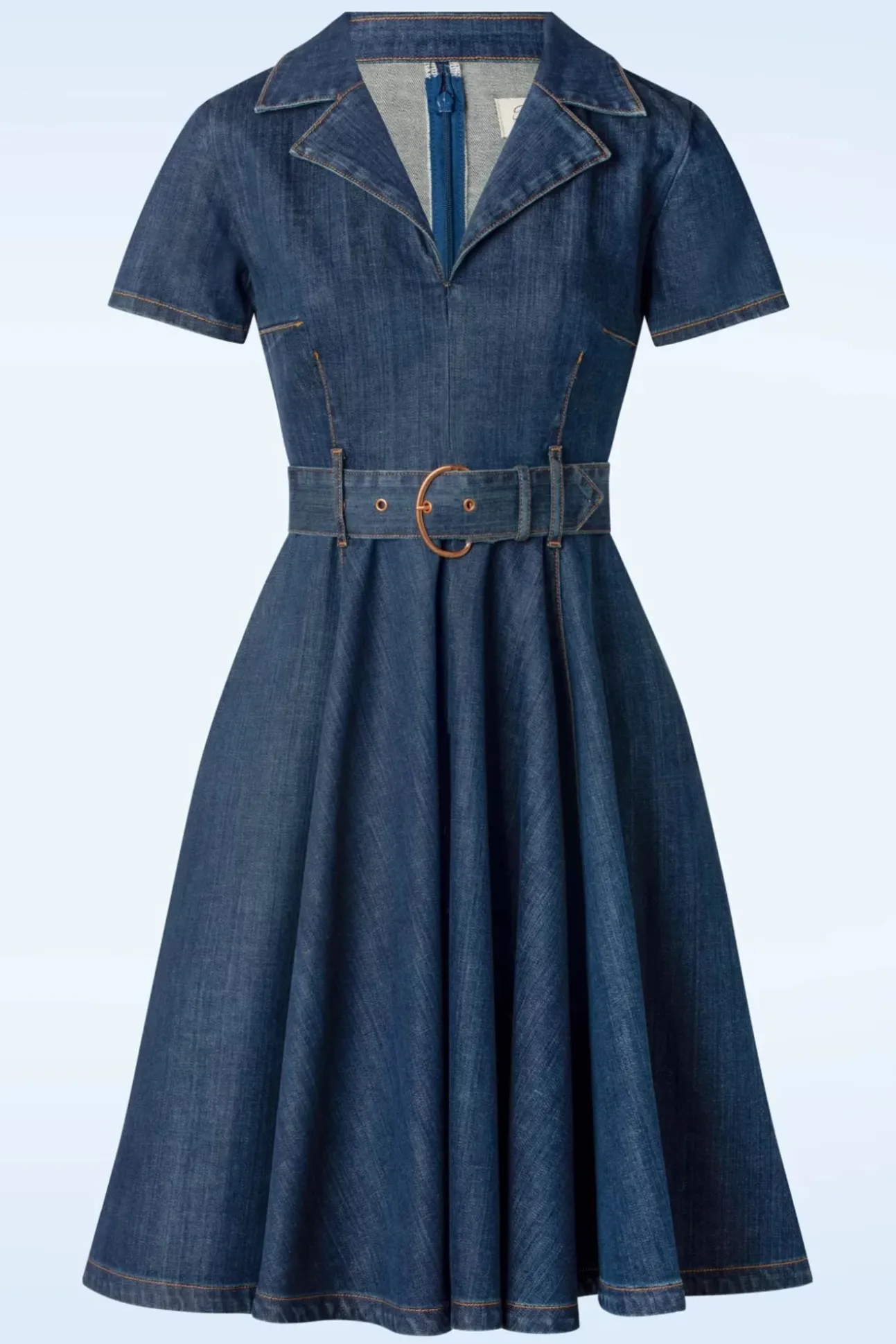 Jodie Swing Jurk In Blauw