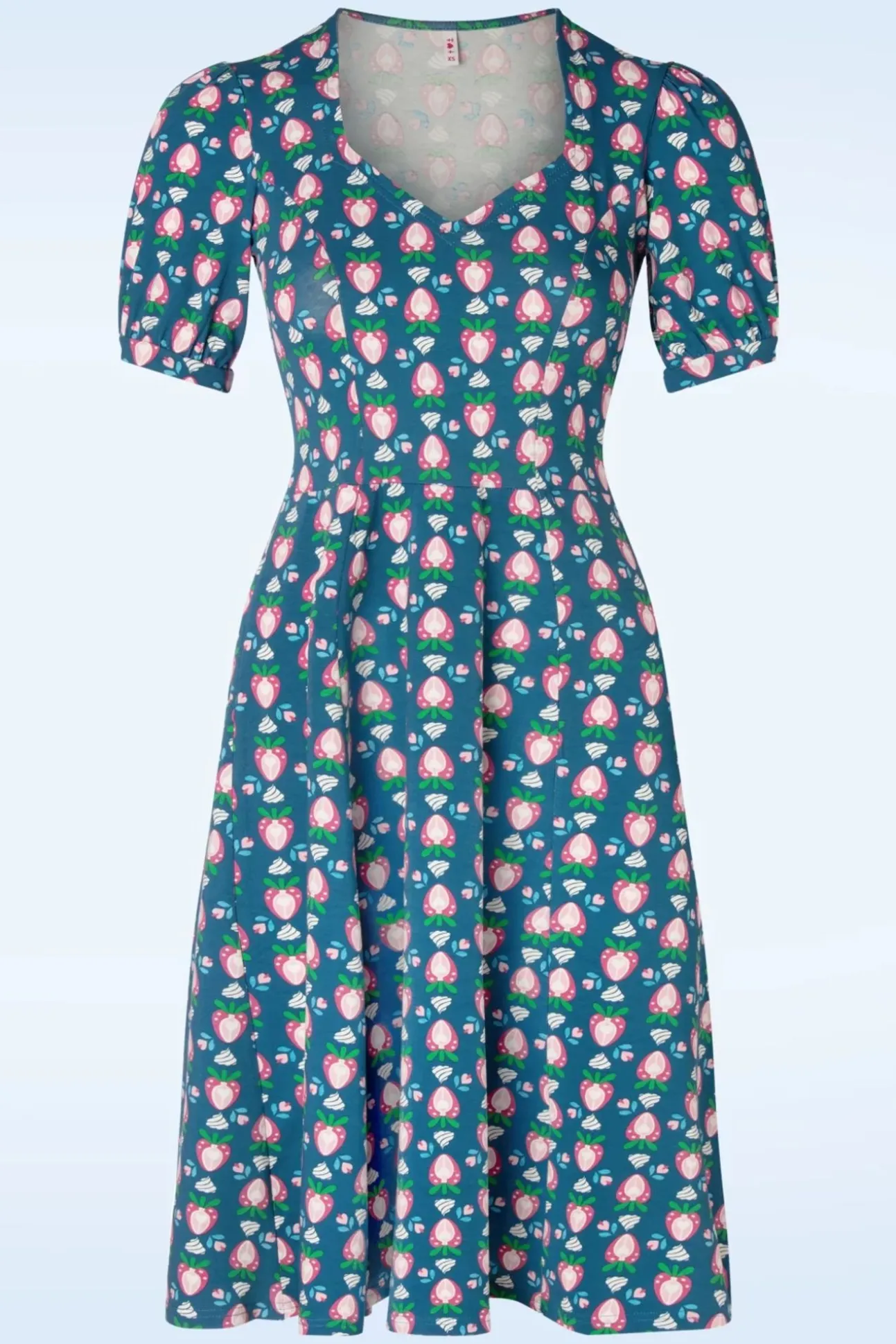 Joyful Heart Jurk In Strawberry And Kiss