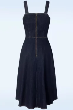 Jupiter Pinafore Jurk In Denim