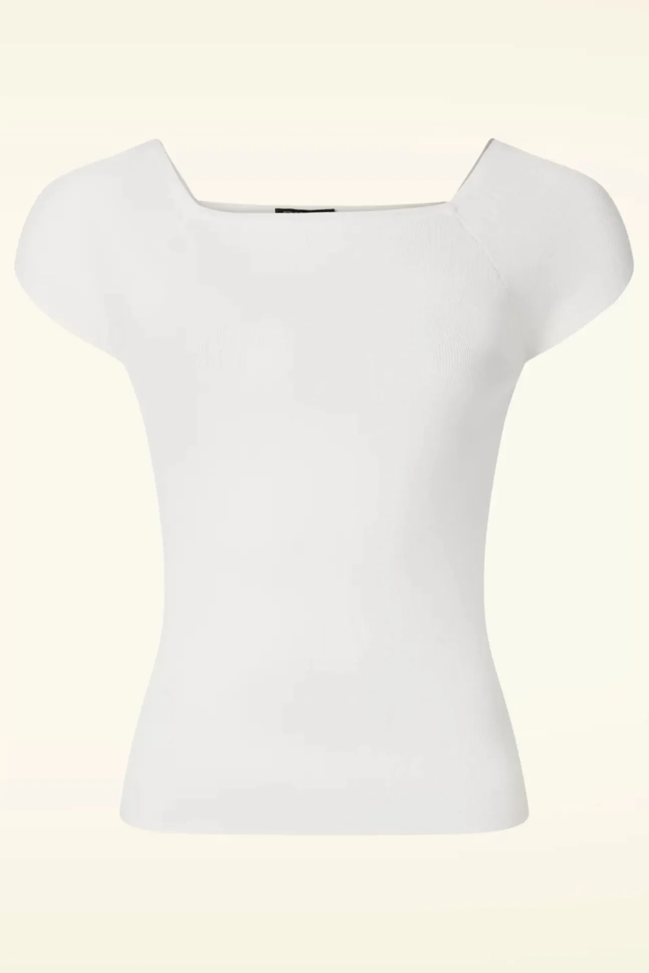 Kaylie Top In Gebroken Wit