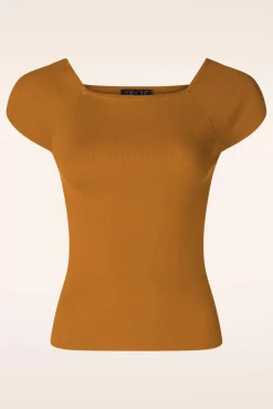 Kaylie Top In Roest