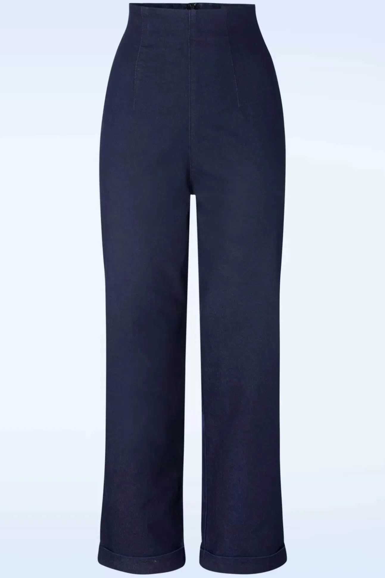 Kiki-Lea High Waisted Jeans In Marineblauw