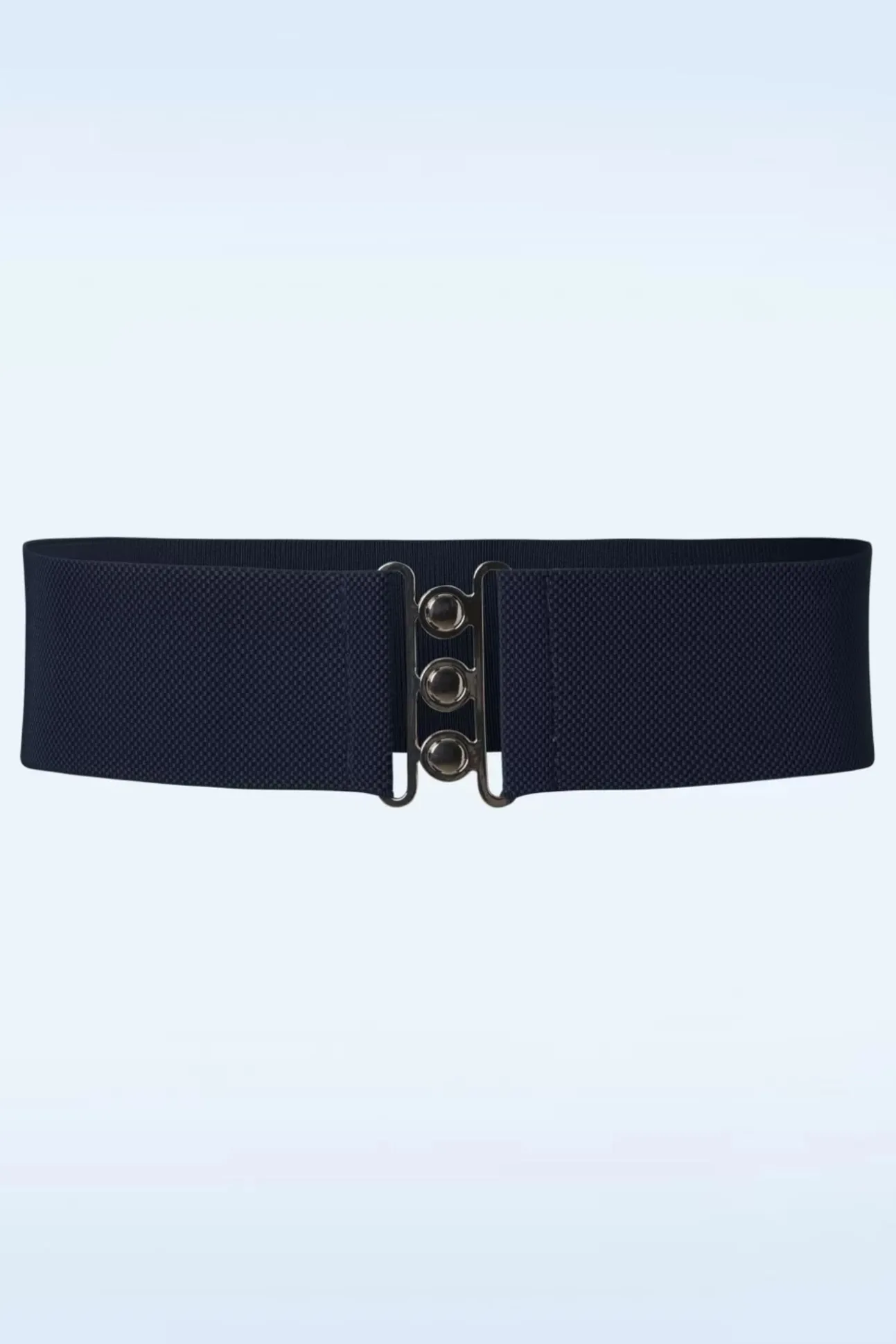 Lauren Retro Stretchriem In Marineblauw