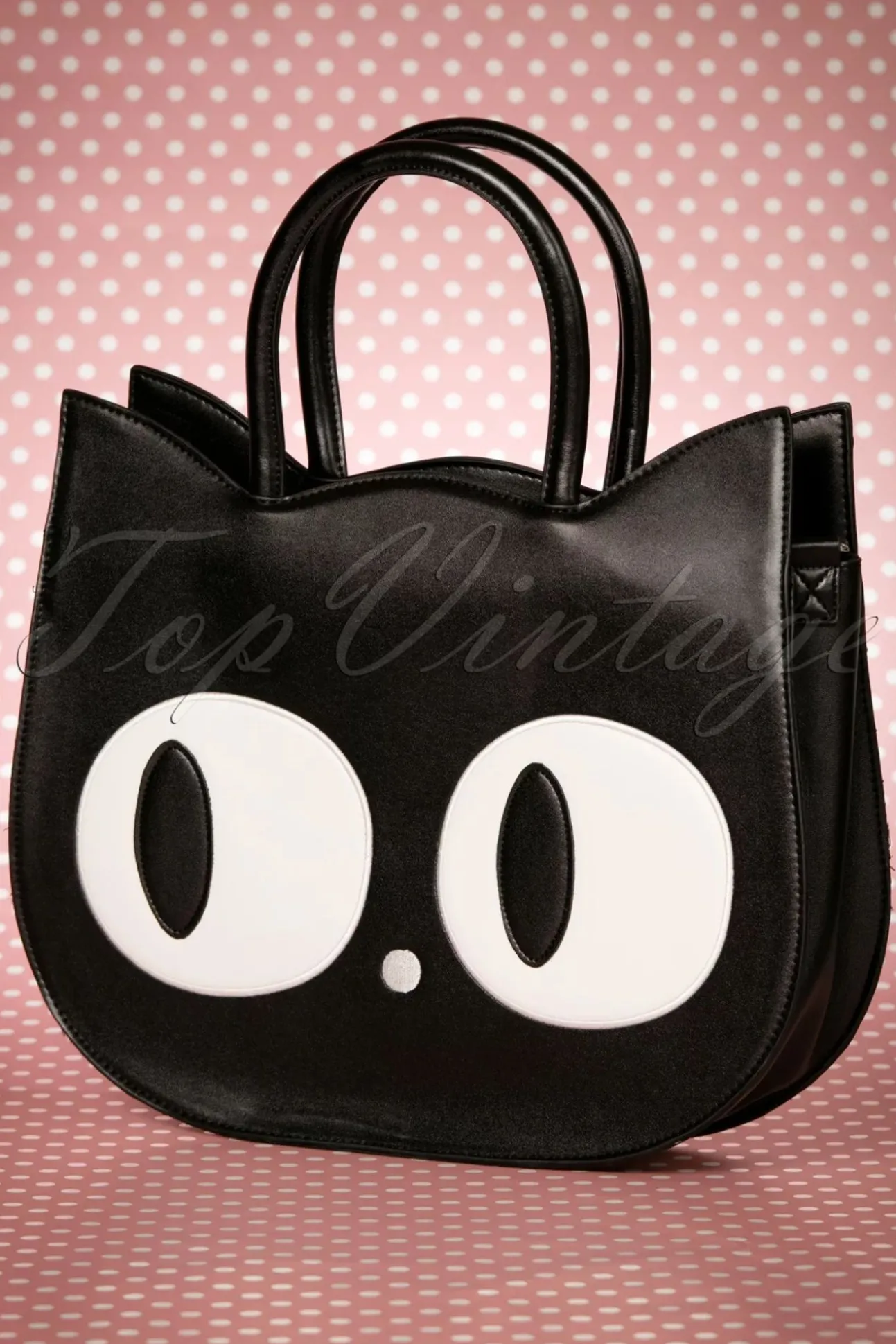 Lizzy De Big Eyed Cat Tas In Zwart